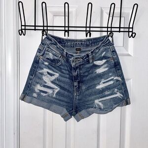 American Eagle Distressed Jean Shorts Size 2